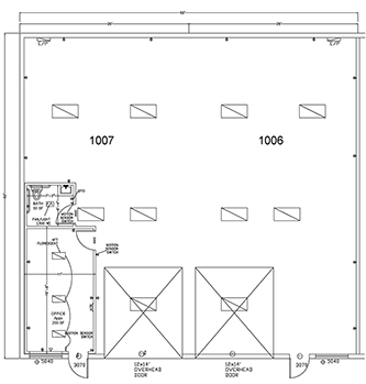 Floorplan for Combination Unit CD 1006 and 1007