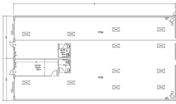 Floorplan for Combination Unit 1703 & 1704